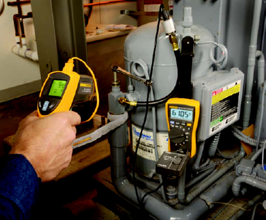 通過測量溫度和吸入壓力來確定過熱。